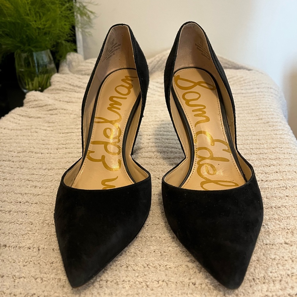 Sam Edelman Classic Black Suede Heels